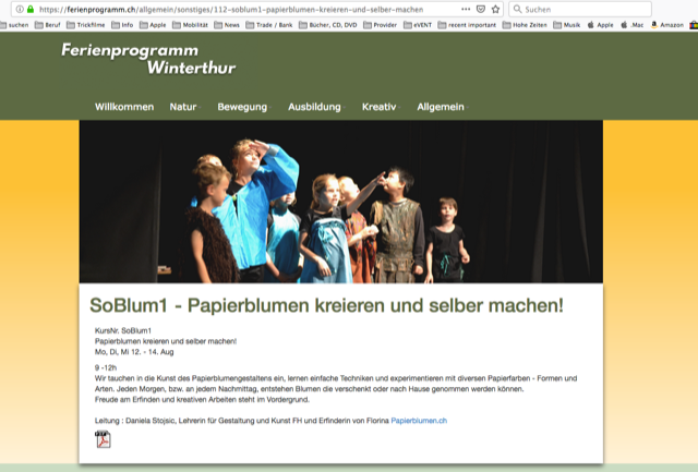 Ferienprogramm Winterthur
SoBlum1 Papierblûmen selber machen bei Daniela Stojsic